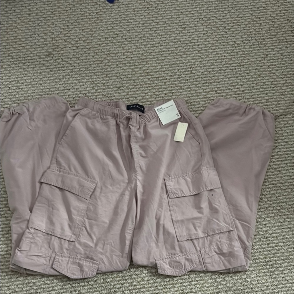 Aeropostale Wide Leg Pants in Light Pink